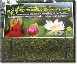 I år firas 2600-årsminnet av Buddhas "upplysning".